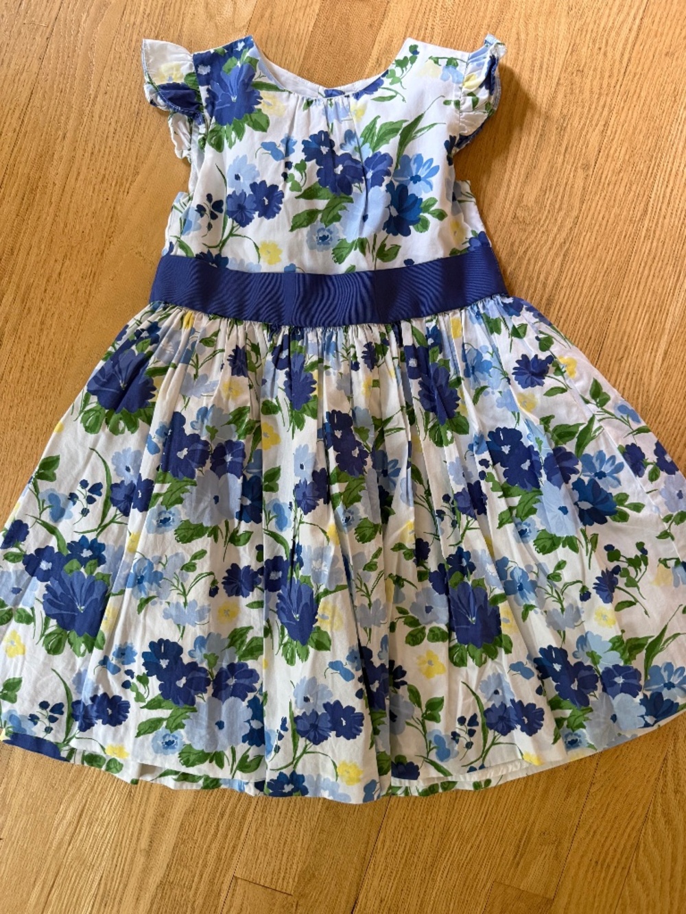 Janie and Jack Blue Floral Dress size 6